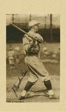 1923 Willard Chocolate J. Franklin Baker # Baseball Card