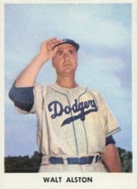 1955 Golden Stamps Brooklyn Dodgers  Walter Alston # Baseball Card