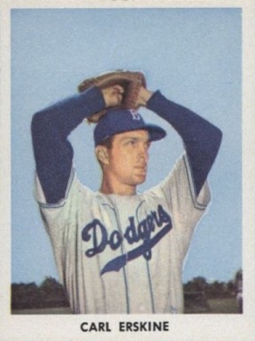 1955 Golden Stamps Carl Erskine # Baseball Card