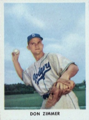 1955 Golden Stamps Don Zimmer # Baseball Card