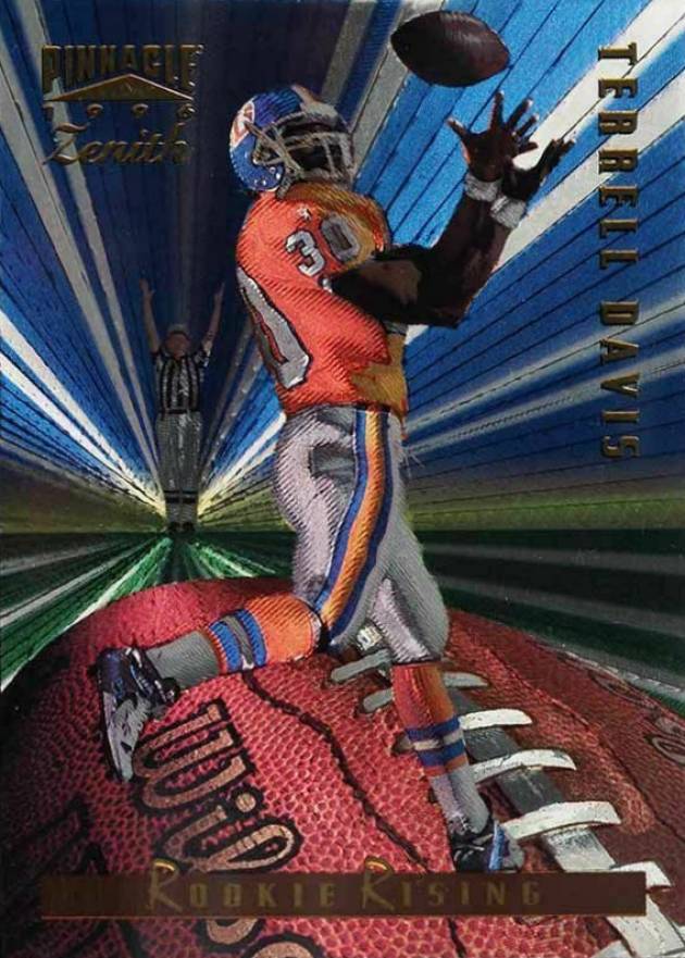 1996 Zenith Rookie Rising Terrell Davis #12 Football Card