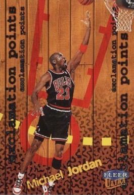 1998 Ultra Exclamation Points Michael Jordan #6 Basketball Card