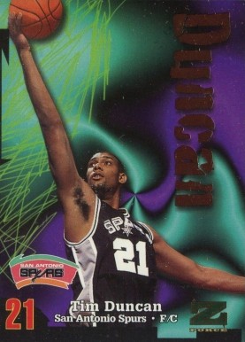 1997 Skybox Z-Force Tim Duncan #111 Basketball Card