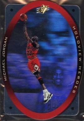 1996 SPx Holoview Heroes Michael Jordan #H1 Basketball Card