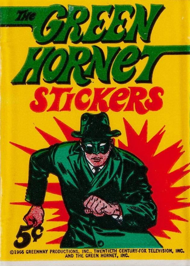 1966 Green Hornet Sticker Wax Pack #WP Non-Sports Card