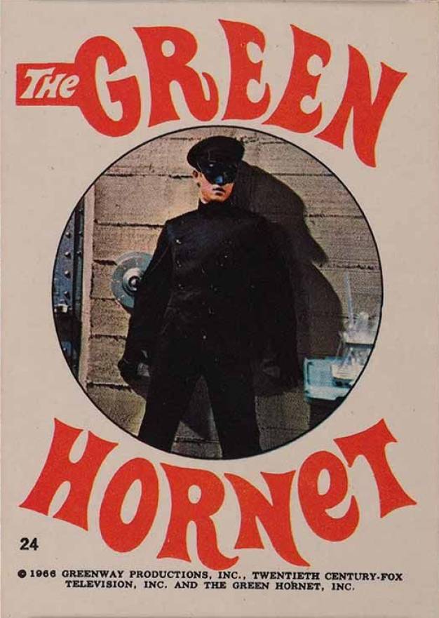 1966 Green Hornet Sticker The Green Hornet #24 Non-Sports Card