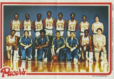 1980 Topps Pin-Ups  Indiana Pacers #7 Basketball Card