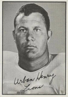 1961 Topps CFL Urban Henry #5 Football Card