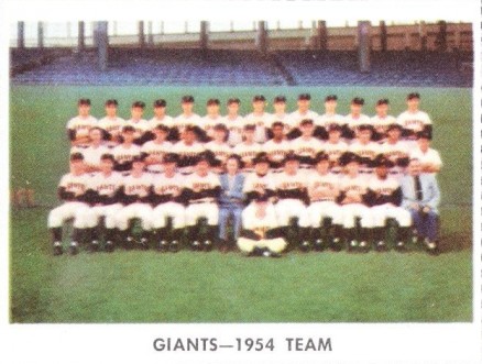 1955 Golden Stamps Giants-1954 Team # Baseball Card