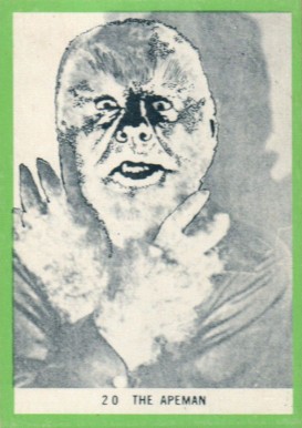 1963 Terror Monsters The Apeman #20 Non-Sports Card