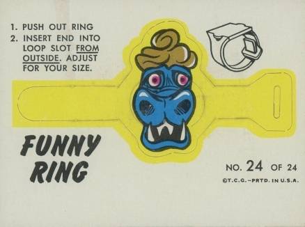 1966 Topps Funny Ring Mr. Blech #24 Non-Sports Card
