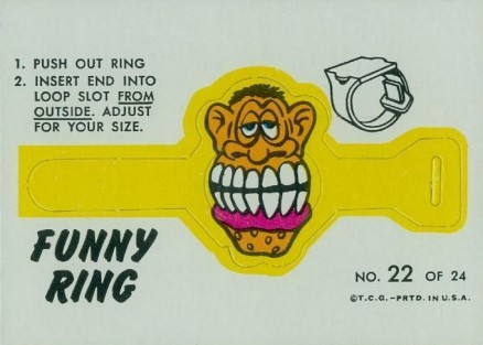 1966 Topps Funny Ring Mr. Boo #22 Non-Sports Card
