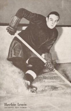 1936 Triumph Postcards Herbie Lewis # Hockey Card