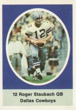 1972 Sunoco Stamps  Roger Staubach # Football Card