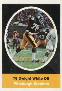 1972 Sunoco Stamps  Dwight White # Football Card