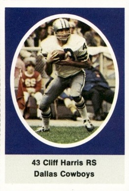1972 Sunoco Stamps  Cliff Harris # Football Card