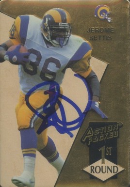 1993 Action Packed Jerome Bettis #172 Football Card