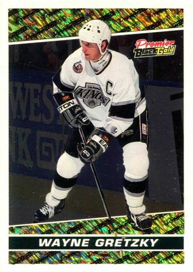 1993 Topps Premier Black Gold Wayne Gretzky #7 Hockey Card