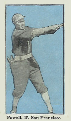 1911 Bishop & Co. P.C.L. Powell, l.f. San Francisco # Baseball Card