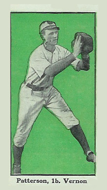 1911 Bishop & Co. P.C.L. Patterson, 1b., Vernon # Baseball Card