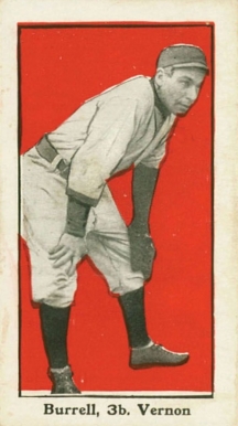 1911 Bishop & Co. P.C.L. Burrell, 3rd B., Vernon # Baseball Card