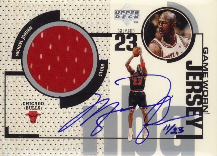 1998 Upper Deck MJ Game Jersey Autograph Michael Jordan #SPxGJ Basketball Card