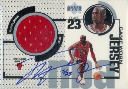 1998 Upper Deck MJ Game Jersey Autograph Michael Jordan #MJxGJ Basketball Card