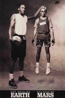 1991 Nike Michael Jordan/Spike Lee Earth/Mars 1988 #1 Basketball Card
