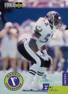 1996 Collector's Choice Update Ray Lewis #U32 Football Card