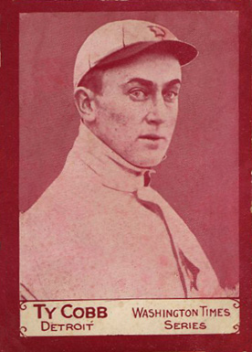 1910 Washington Times Ty Cobb #1 Baseball Card