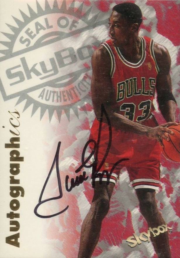 1997 Skybox Premium Autographics Scottie Pippen # Basketball Card
