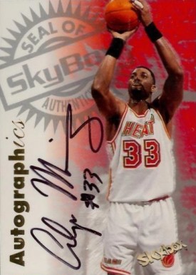 1997 Skybox Premium Autographics Alonzo Mourning # Basketball Card