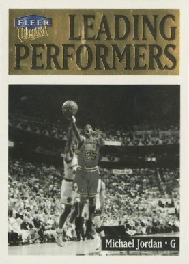 1998 Ultra Leading Performers Michael Jordan #4 Basketball Card