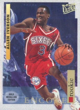 1996 Ultra Gold Medallion Allen Iverson #G270 Basketball Card