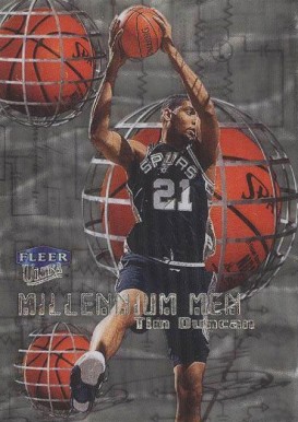 1999 Ultra Millennium Men Tim Duncan #10 Basketball Card