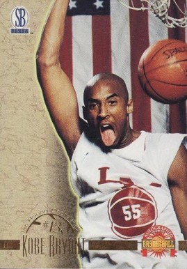 1996 Score Board Autographed Basketball Kobe Bryant #15 Basketball Card