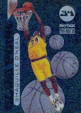 1998 Skybox Premium Slam Funk Shaquille O'Neal #4 Basketball Card