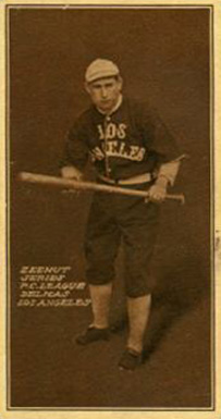 1911 Zeenut Pacific Coast League Delmas, Los Angeles # Baseball Card