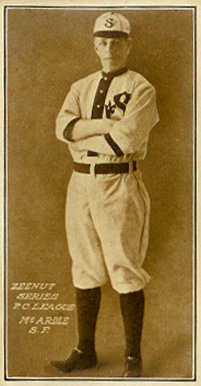 1911 Zeenut Pacific Coast League McArdle, S.F. # Baseball Card