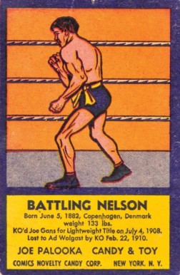 1950 Joe Palooka Boxers Battling Nelson # Other Sports Card