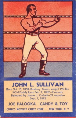 1950 Joe Palooka Boxers John L. Sullivan # Other Sports Card