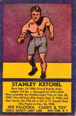 1950 Joe Palooka Boxers Stanley Ketchel # Other Sports Card