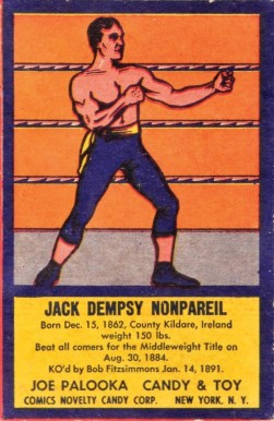 1950 Joe Palooka Boxers Jack Dempsey # Other Sports Card
