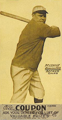 1913 Zeenut  Beals Becker # Baseball Card