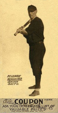 1913 Zeenut  Shinn, Sacto. # Baseball Card