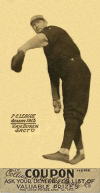 1913 Zeenut  Van Buren, Sacto # Baseball Card