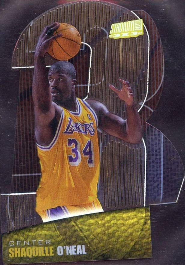 1999 Stadium Club 3x3 Shaquille O'Neal #6A Basketball Card