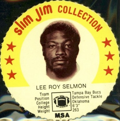 1978 Slim Jim Discs Lee Roy Selmon #57 Football Card
