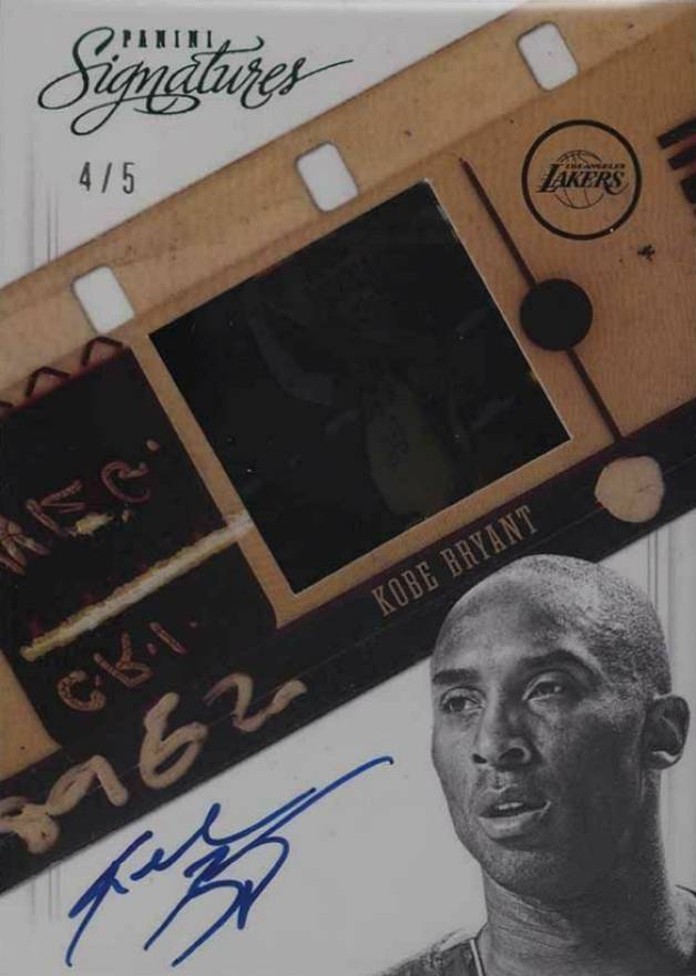 2012 Panini Signatures Signature Film Kobe Bryant #84 Basketball Card