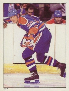 1983 O-Pee-Chee Sticker Wayne Gretzky #307 Hockey Card